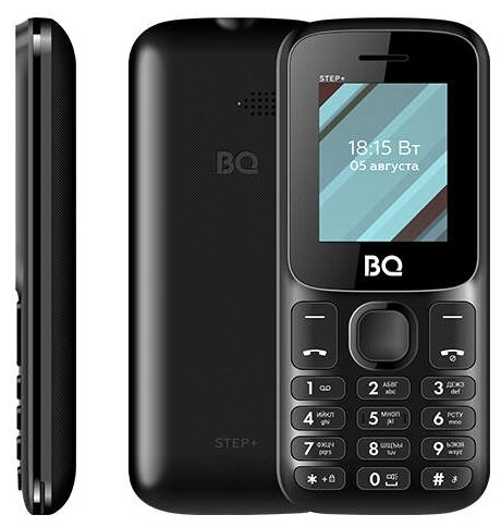 картинка Мобильный телефон BQ-1848 Step+ Black от магазина 1.kz