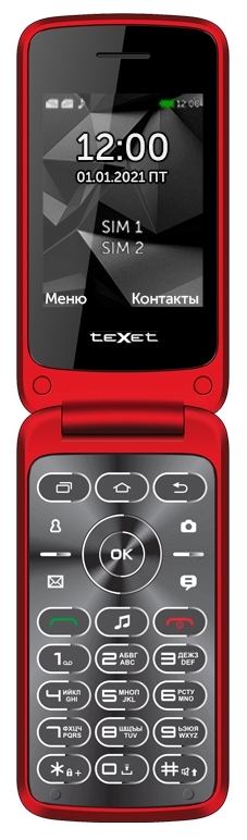 Мобильный телефон TEXET TM-408 Red