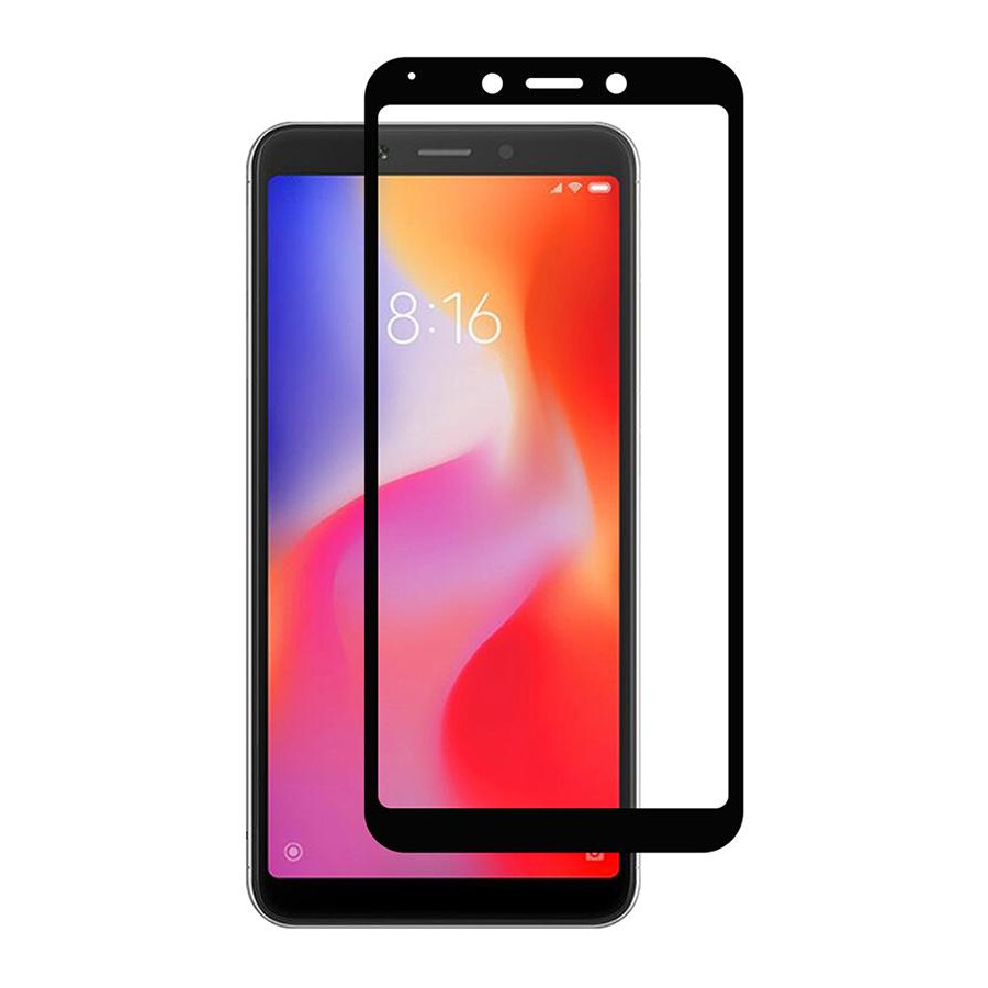 Фото Защитное стекло Full screen PowerPlant для Xiaomi Redmi 6, Black GL605552