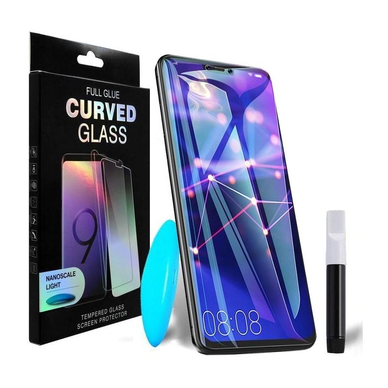 Фото Защитное стекло PowerPlant для Huawei Mate 20 Lite (жидкий клей + УФ лампа) GL606115