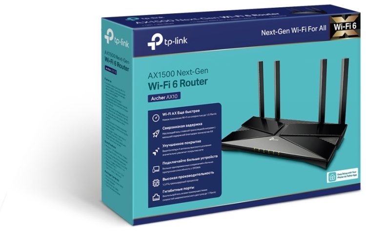 Картинка Роутер TP-LINK Archer AX10 AX1500