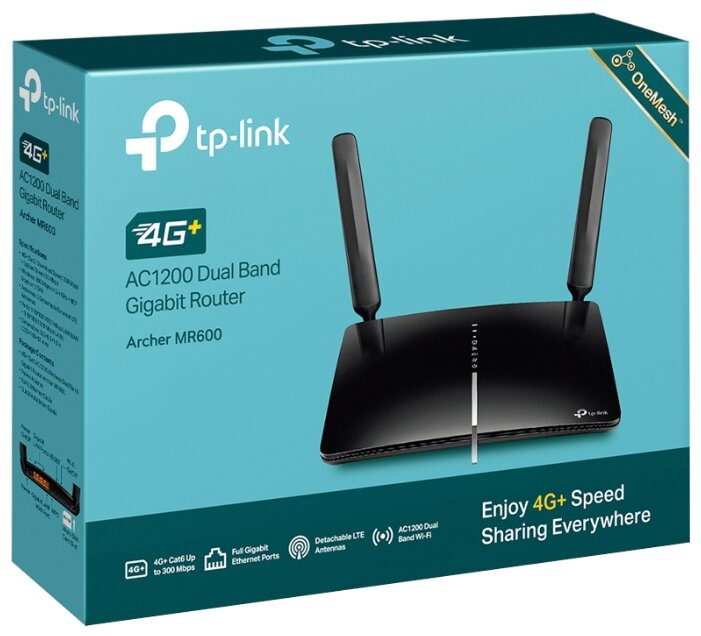 Картинка Маршрутизатор TP-LINK Archer MR600 AC1200