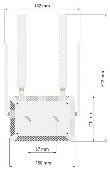 Картинка Маршрутизатор KEENETIC N300 FE Runner (KN-2212)