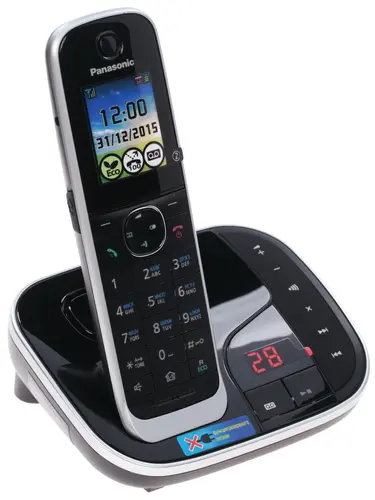 картинка Радиотелефон PANASONIC KX-TGJ320RUB Black-Silver от магазина 1.kz