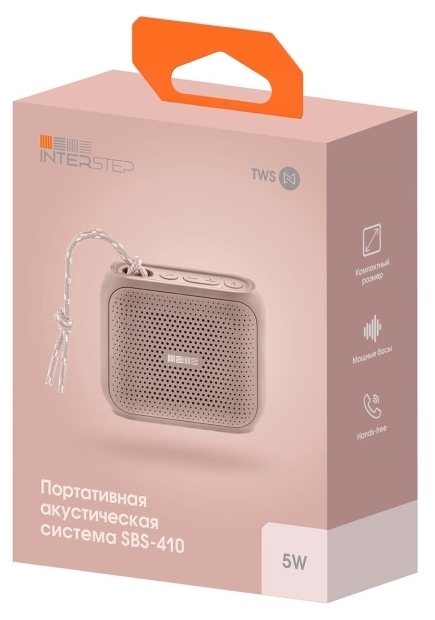 Купить Портативная акустика INTERSTEP SBS-410 pink (IS-LS-SBS410MPI-000B201)