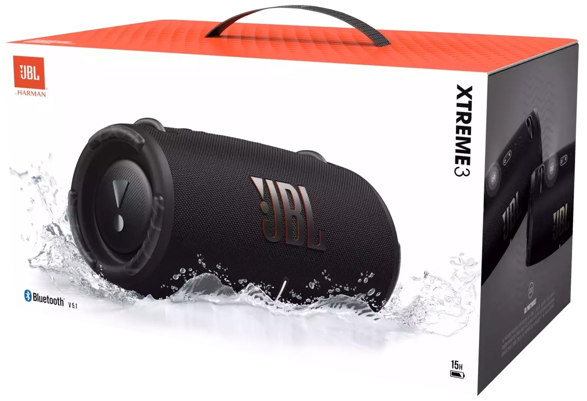 Портативная акустика JBL Xtreme 3 Black (JBLXTREME3BLKEU) Казахстан