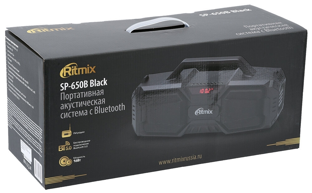 Цена Портативная акустика RITMIX SP-650B Black