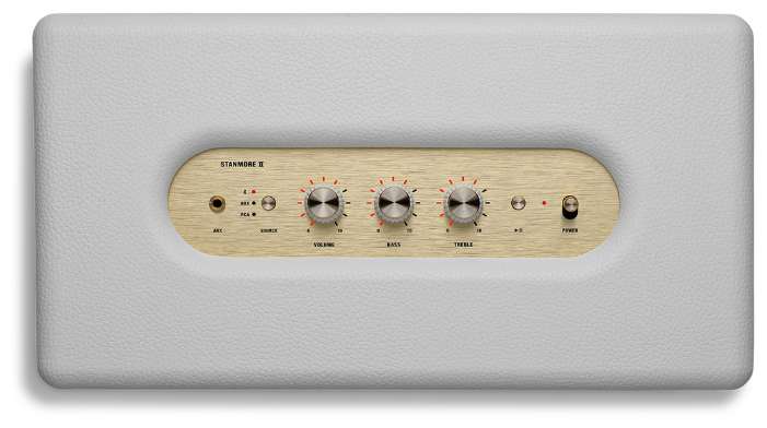 Картинка Портативная акустика MARSHALL STANMORE BT II WHITE (ACCS-10205)