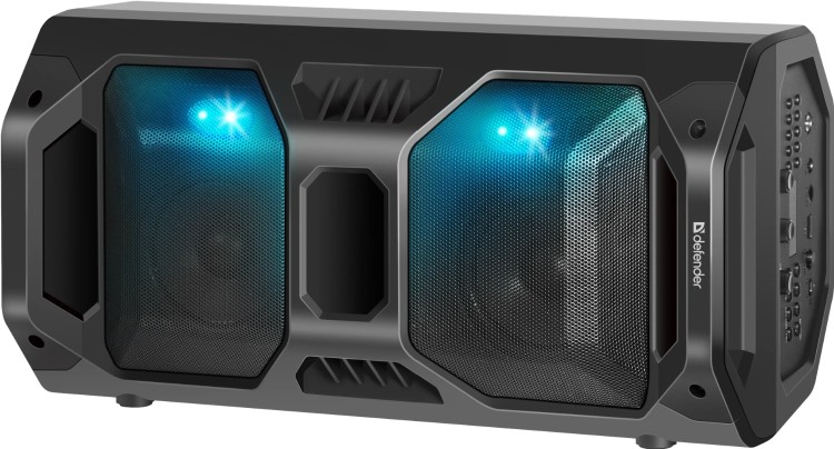 Фото Портативная акустика DEFENDER Rage 50Вт Light/BT/FM/USB/LED/TWS (65109)