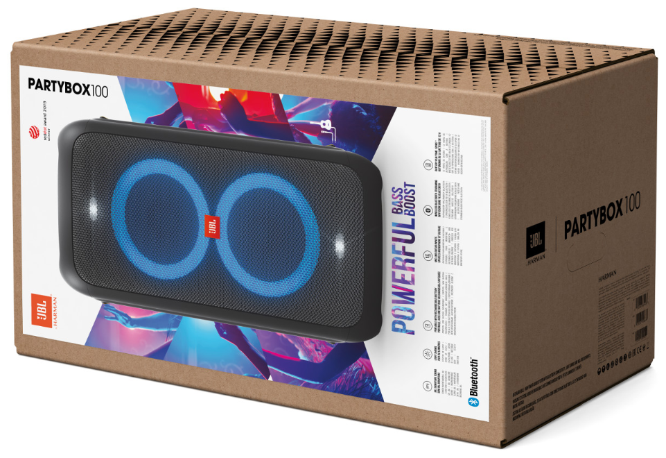 Портативная акустика JBL Partybox 100 - Portable Party Speaker - Black (JBLPARTYBOX100UK) Казахстан