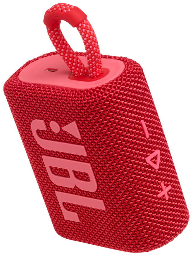 Фотография Портативная акустика JBL Go 3 Red (JBLGO3RED)