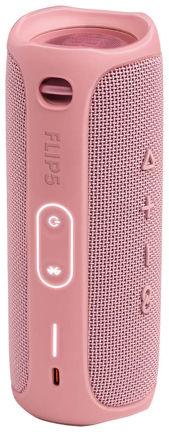 Картинка Портативная акустика JBL Flip 5 Pink (JBLFLIP5PINK)