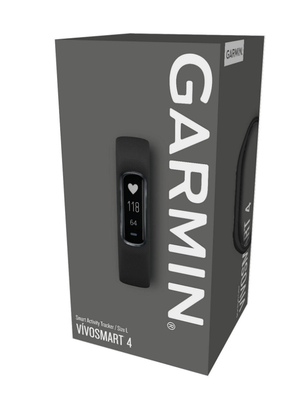 Фотография Фитнес-браслет GARMIN Vivosmart 4 Black big size (010-01995-23)