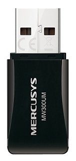 Фото Mercusys MW300UM Беспроводной сетевой мини USB-адаптер, скорость до 300 Мбит/с