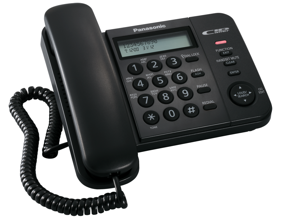 картинка Проводной телефон PANASONIC KX-TS2356 RUB от магазина 1.kz