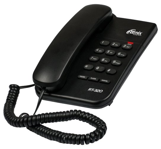 Проводной телефон RITMIX RT-320 Black