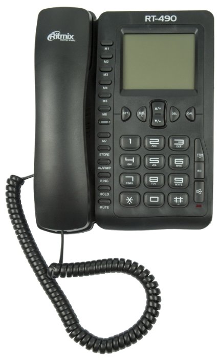 Проводной телефон RITMIX RT-490 Black