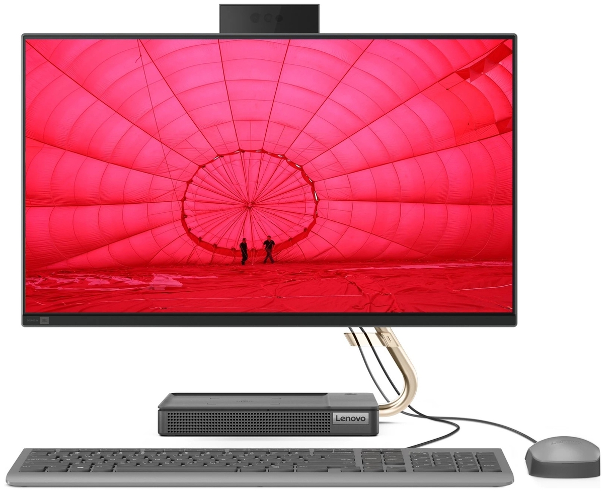 Моноблок LENOVO F0G3001LRK IdeaCentre AIO 5 24IOB6 23,8'' FHD (1920 x 1080) IPS/Intel Core i5-11400T 1,3Ghz Hexa/16GB/1TB SSD/Integrated/Wi-Fi 6/BT5.0/5MP+IR Camera/USB mouse+keyboard/DOS/1Y/Grey