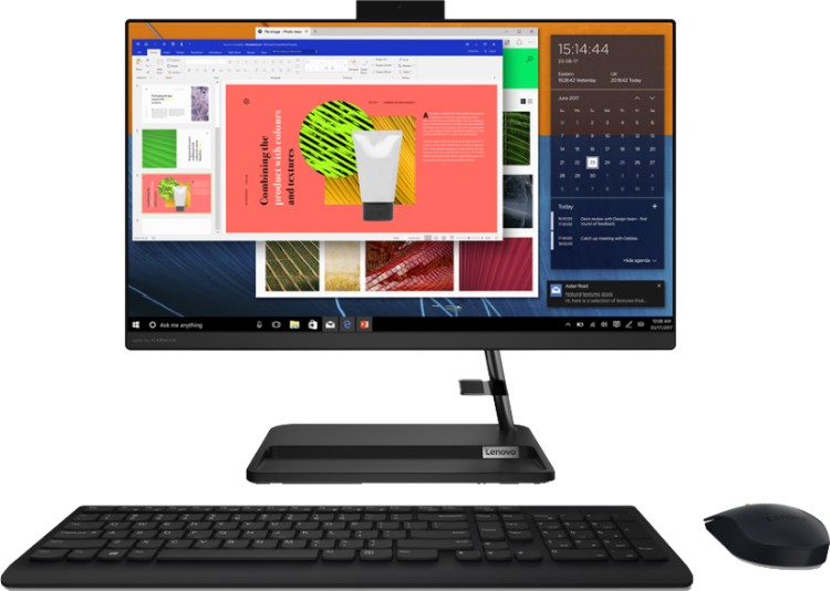 Моноблок LENOVO F0FX000QRK IdeaCentre AIO 3 24ADA6 23,8'' FHD (1920 x 1080) IPS/AMD Athlon 3050U 2,3Ghz Dual/4GB/256GB/Integrated/Wi-Fi/BT5.0/720P HD Camera/USB mouse+keyboard/DOS/1Y/Black