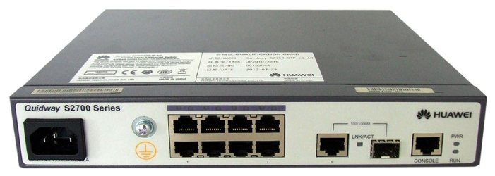 Фото Коммутатор HUAWEI S2700-9TP-SI-AC