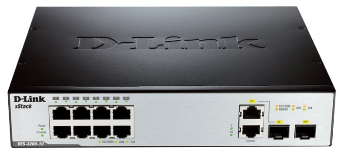 Коммутатор D-LINK DES-3200-10/C1A