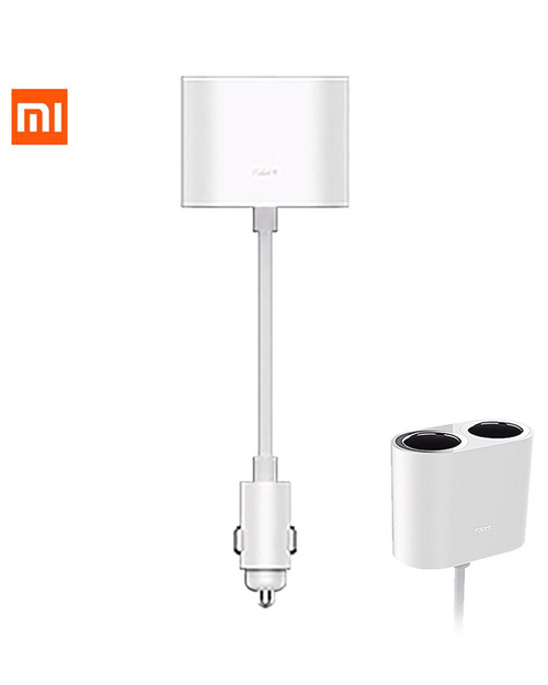 Фото Адаптер XIAOMI RoidMi 1 to 2 charger car adapter White