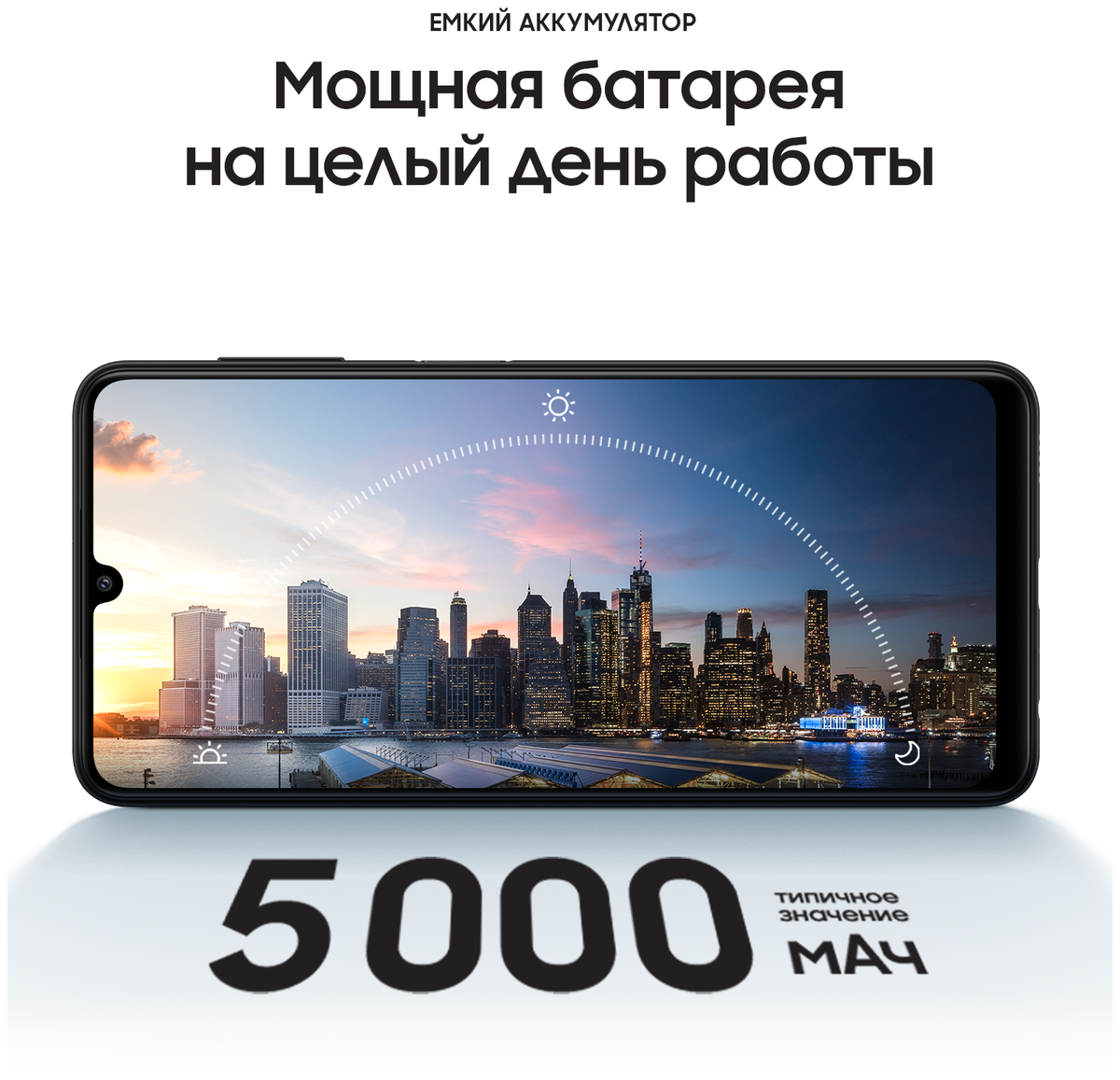 Смартфон SAMSUNG Galaxy A22 64GB Black (SM-A225FZKDSKZ) Казахстан