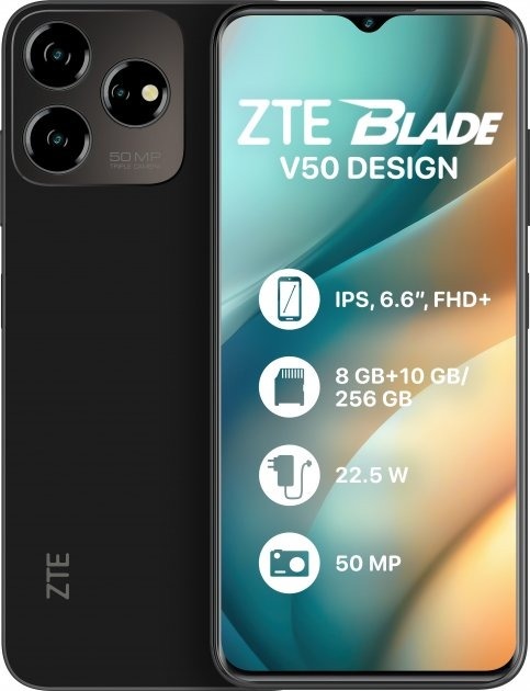 Смартфон ZTE Blade V50 Design 8/128Gb Black
