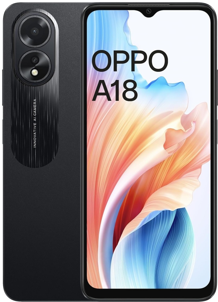 Смартфон OPPO A18 4/128Gb Glowing Black