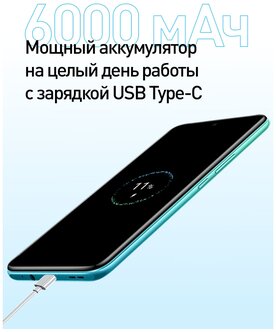 Смартфон INFINIX HOT12 play 4/64Gb Green (X6816d) Казахстан