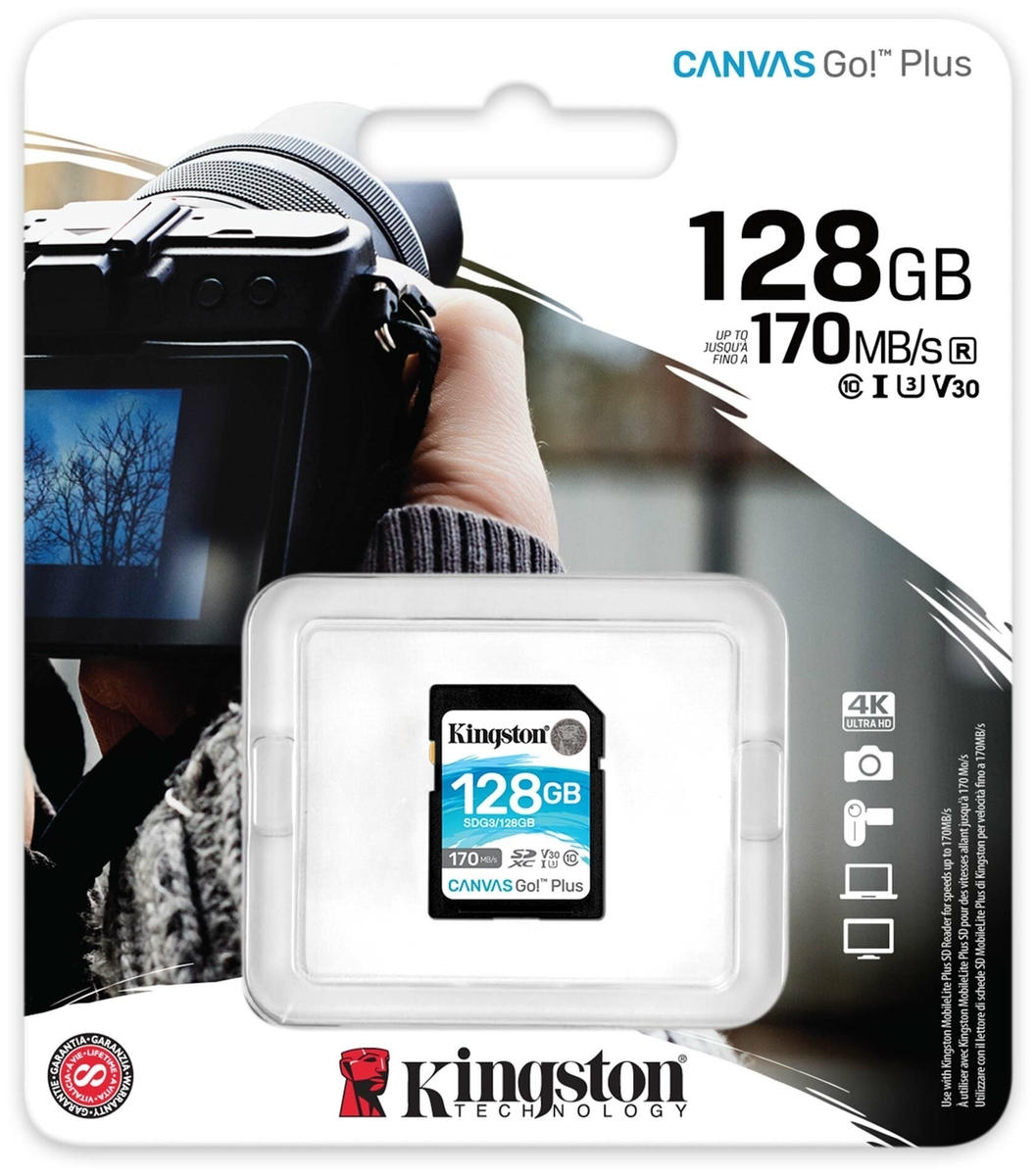 Фотография Карта памяти KINGSTON SDG3/128Gb