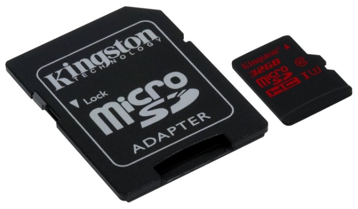 Фото Карта памяти KINGSTON microSDXC 32 GB UHS-I class 3 + A (SDCA3/32GB)