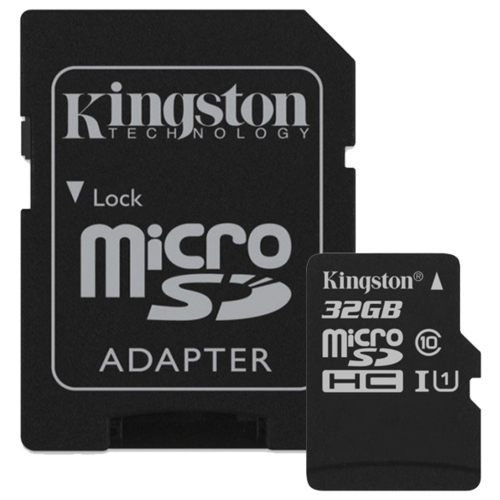 Фото Карта памяти KINGSTON microSDXC 32 GB UHS-I class 3 + A (SDCR/32GB)