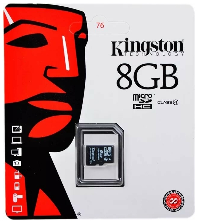 Фото MEMORY CARD KINGSTON (AKS) SDC4/8GBSP