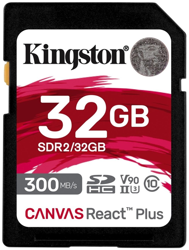 Карта памяти KINGSTON SDR2/32Gb Canvas React Plus UHS-II + USB Adapter