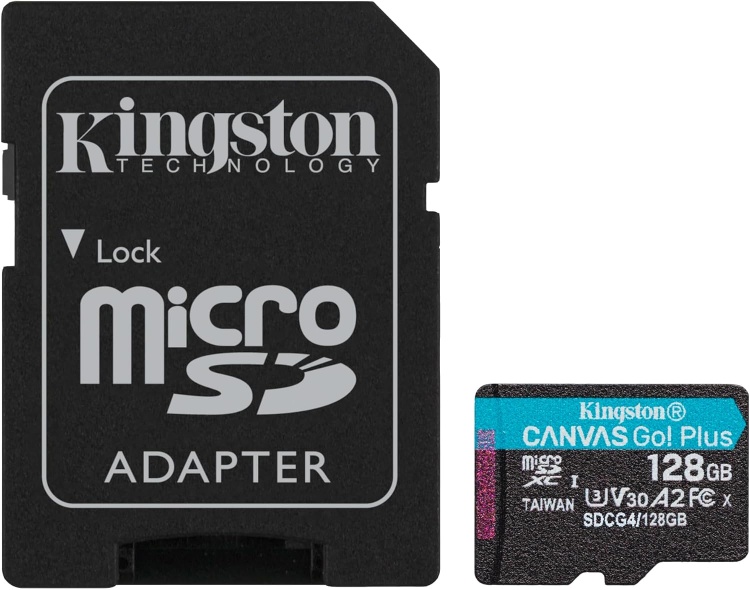 Карта памяти KINGSTON MicroSD 128GB Class 10 U3 SDCG4/128GB