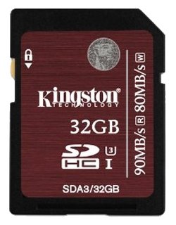 Фото Карта памяти KINGSTON SDHC SDA3/32GB Class 3