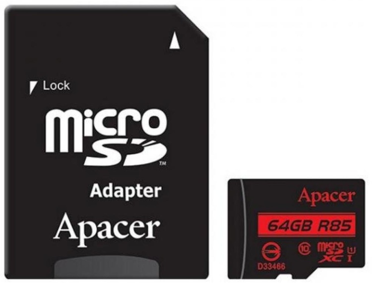 Карта памяти APACER AP64GMCSX10U5-R