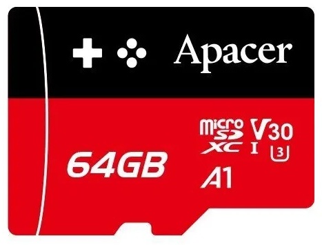 Карта памяти APACER AP64GMCSX10U7-RAGC 64GB