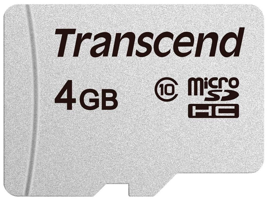 Фото Карта памяти TRANSCEND MicroSD 4GB Class 4 Transcend TS4GUSD300S