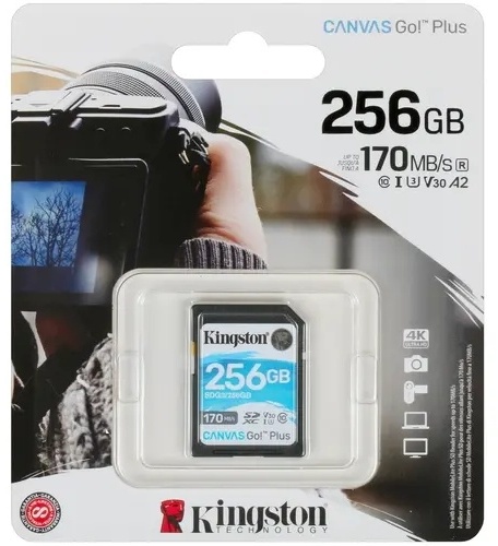 Фотография Карта памяти KINGSTON 256Gb Class 10 U3 SDG3/256Gb