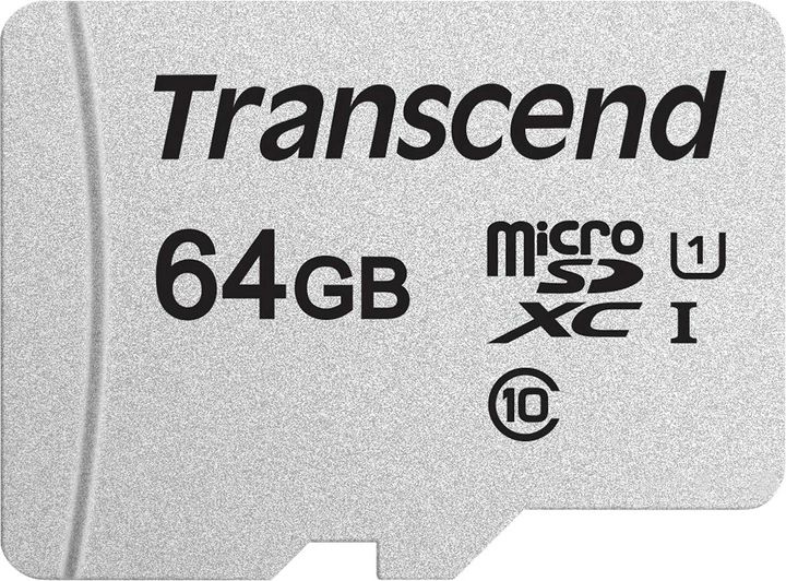 Фото Карта памяти TRANSCEND MicroSDXC 64 GB UHS-I class 1 + A (TS64GUSD300S)