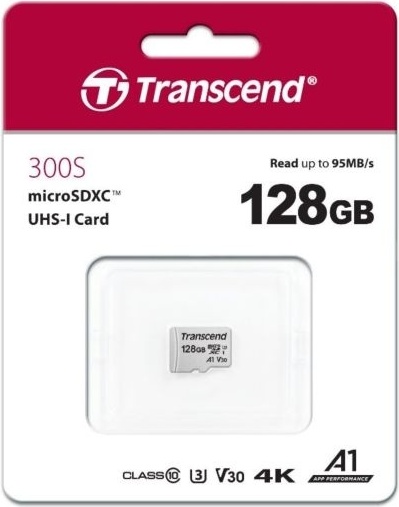 Фотография Карта памяти TRANSCEND MicroSDHC 128 GB UHS-I class 1 + A (TS128GUSD300S)