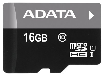 Фото Карта памяти ADATA microSDHC UHS-I CLASS10 A1 16GB RETAIL W/1 ADAPTER