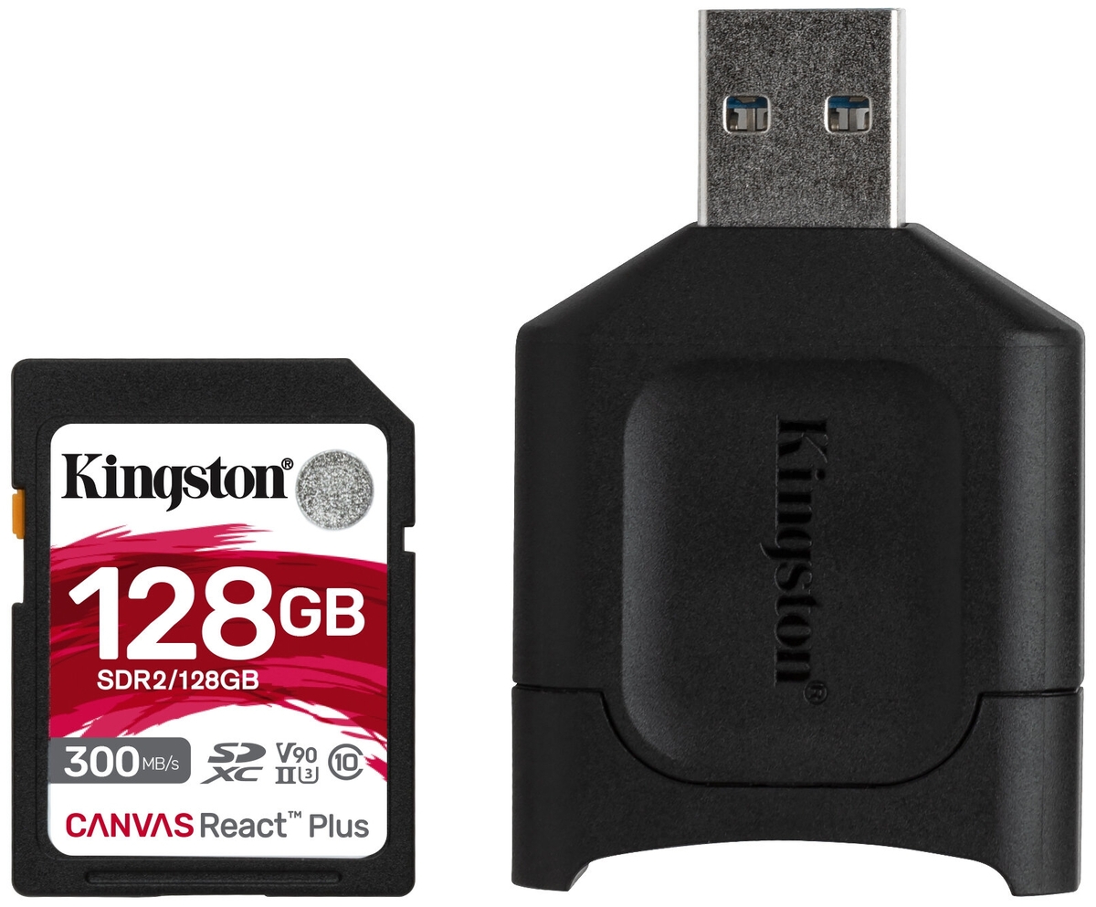 Карта памяти KINGSTON MLPR2/128GbSDHC Class 10 USB adapter