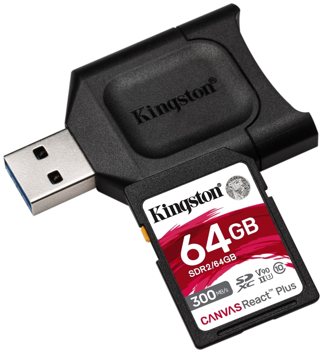 Фото Карта памяти KINGSTON MLPR2/64GBSDHC Class 10 USB adapter