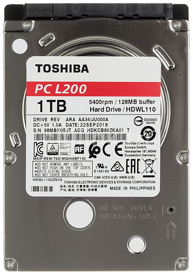 Фото Жесткий диск HDD TOSHIBA HDWL110UZSVA