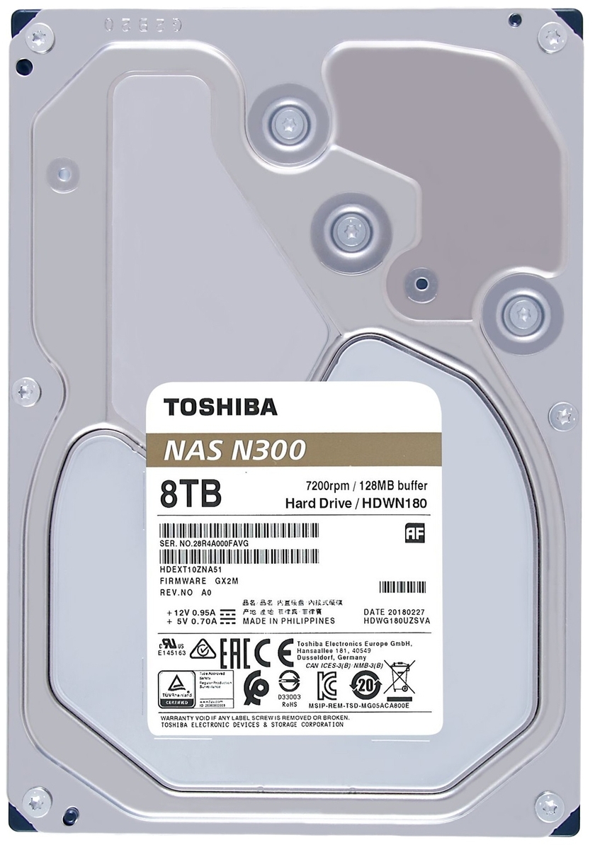 Фото Жесткий диск HDD TOSHIBA N300 HDWG180UZSVA