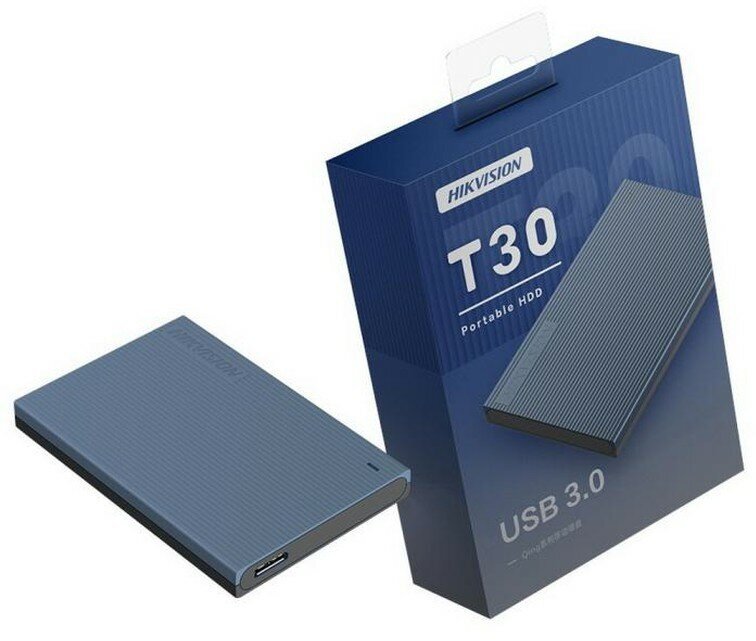 Жесткий диск HDD HIKVISION T30 HS-EHDD-T30/2T/Gray USB 3.0 Gray Казахстан