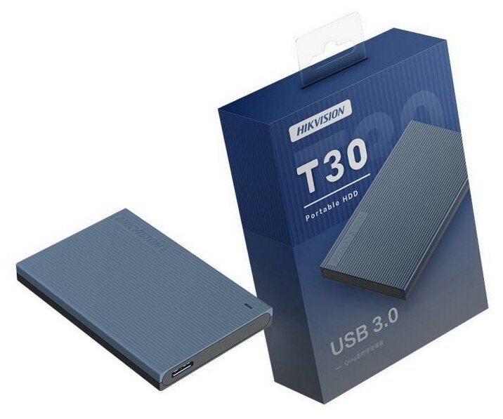 Жесткий диск HDD HIKVISION T30 HS-EHDD-T30/2T/Gray USB 3.0 Gray Казахстан